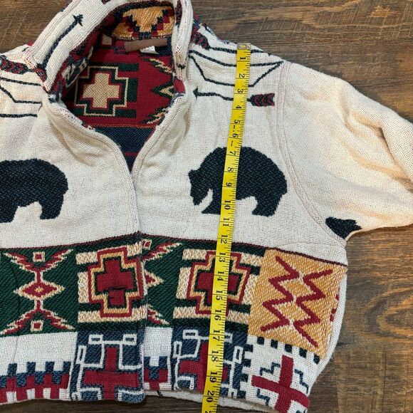 Vintage Painted Pony 90's Southwestern Native American bears theme tapestry jack - Picture 9 of 10